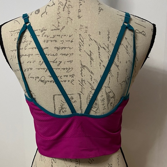 Knix Longevity Sports Bra Sz XXL Magenta/Teal - Picture 2 of 7